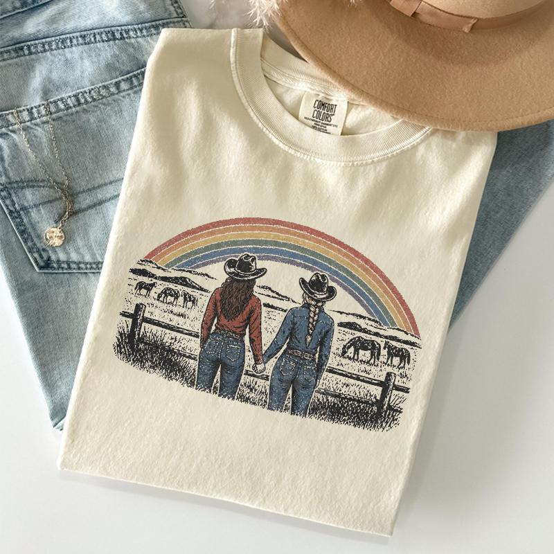 Lesbian Cowgirl Pride T-shirt