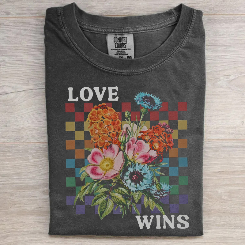 Love Wins Floral T-shirt