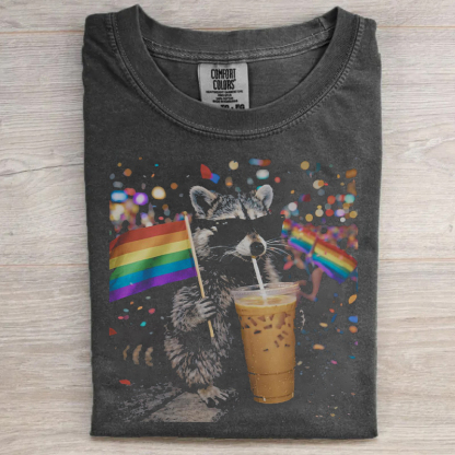 Funny Pride Raccoon T-shirt