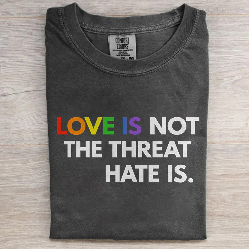 Love Is Not The Threat Hate Is T-shirt