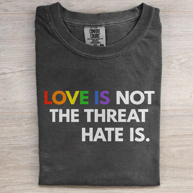 Love Is Not The Threat Hate Is T-shirt