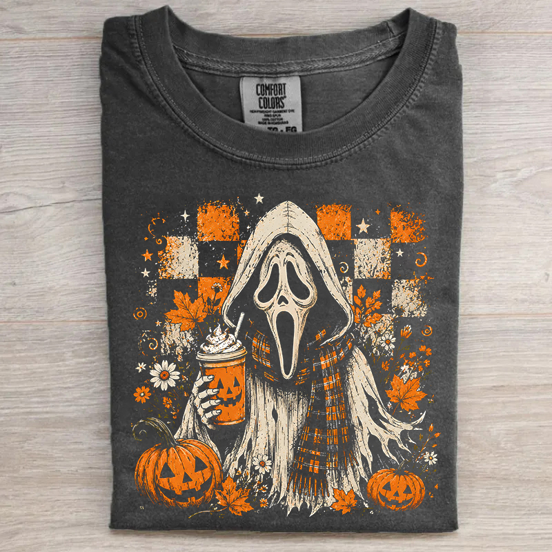 Halloween Ghostface Coffee T-shirt