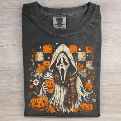 Halloween Ghostface Coffee T-shirt