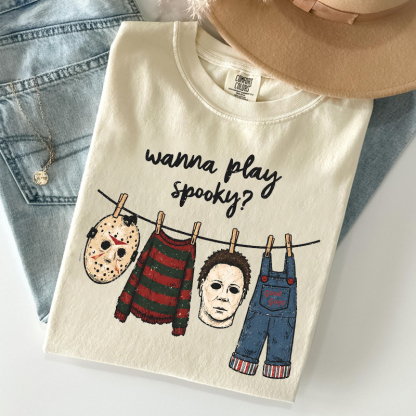 Wanna Play Spooky T-shirt