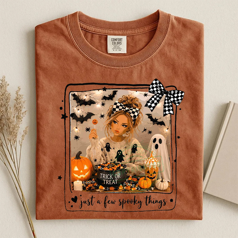 Just A Few Spooky Things Funny Doll T-shirt