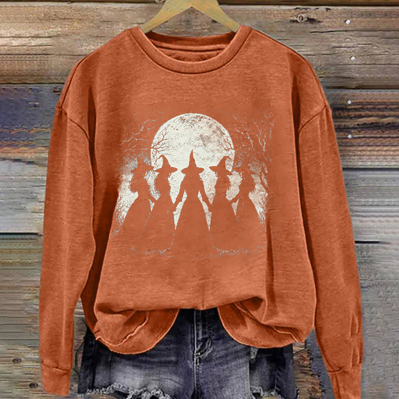 Witches Coven Spooky Forest Halloween Sweatshirt