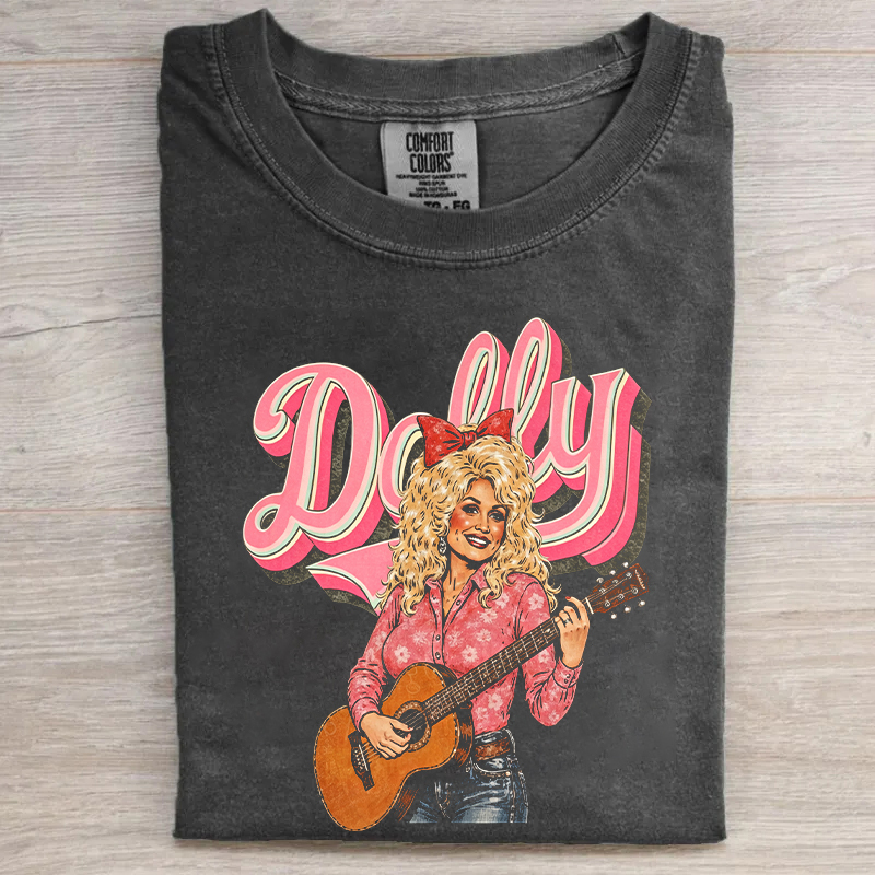 Retro Dolly Pink Cowgirl T-shirt
