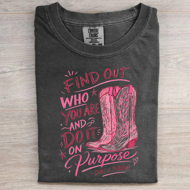 Find Out Who You Are And Do It On Purpose T-shirt