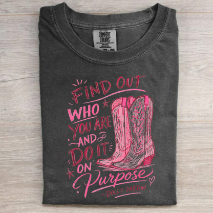 Find Out Who You Are And Do It On Purpose T-shirt