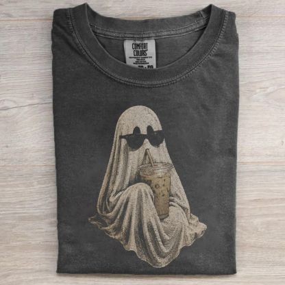 Ghost Drinking Coffee T-shirt