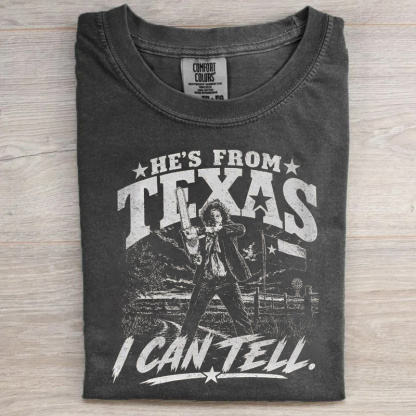 He's From Texas I Can Tell Halloween T-shirt