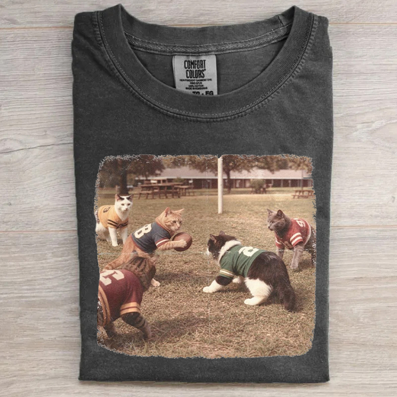 Funny Football Cats Game Day T-shirt