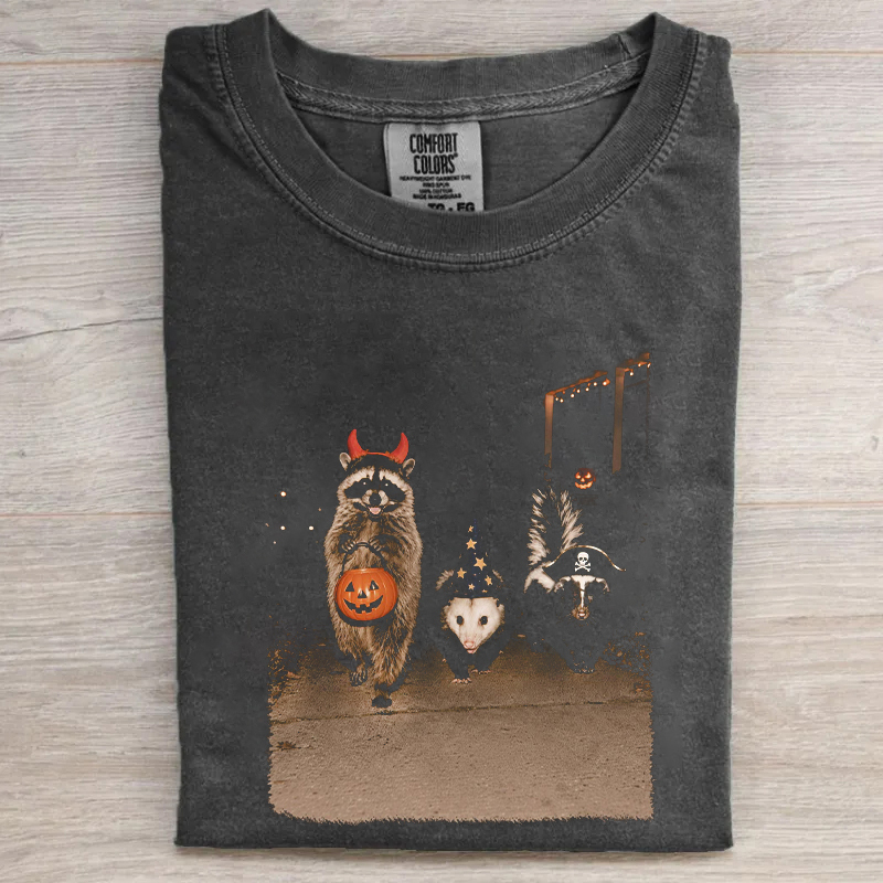 Raccoon Halloween T-shirt