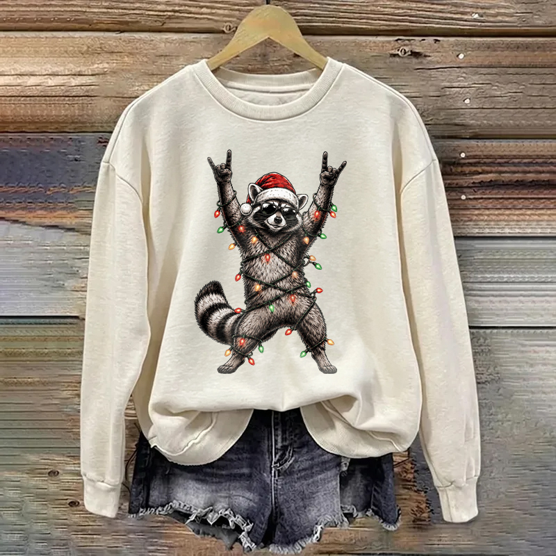 Christmas Raccoon Sweatshirt