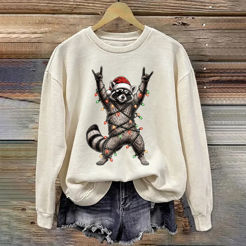 Christmas Raccoon Sweatshirt