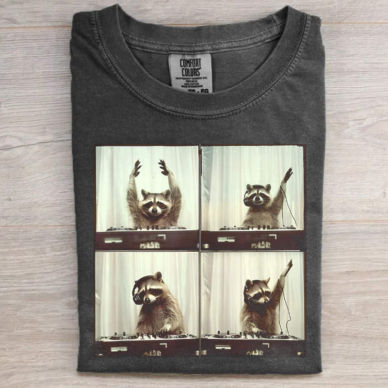 Party Raccoon Festival Music T-shirt