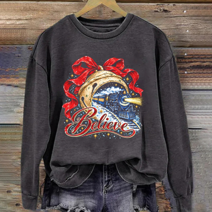 Believe Christmas Train Sweatshirt