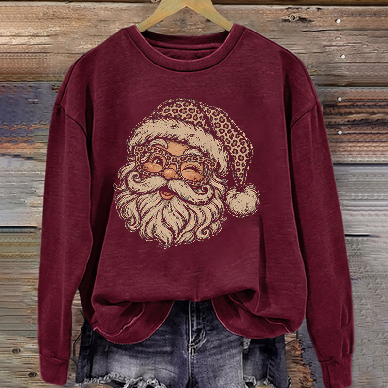 Leopard Santa Sweatshirt