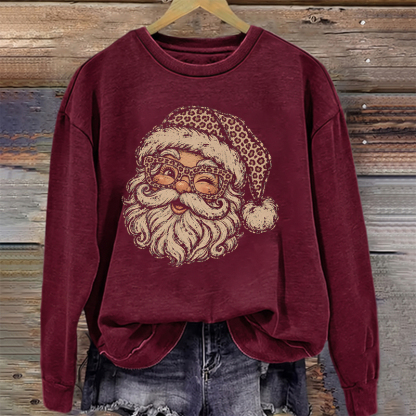Leopard Santa Sweatshirt