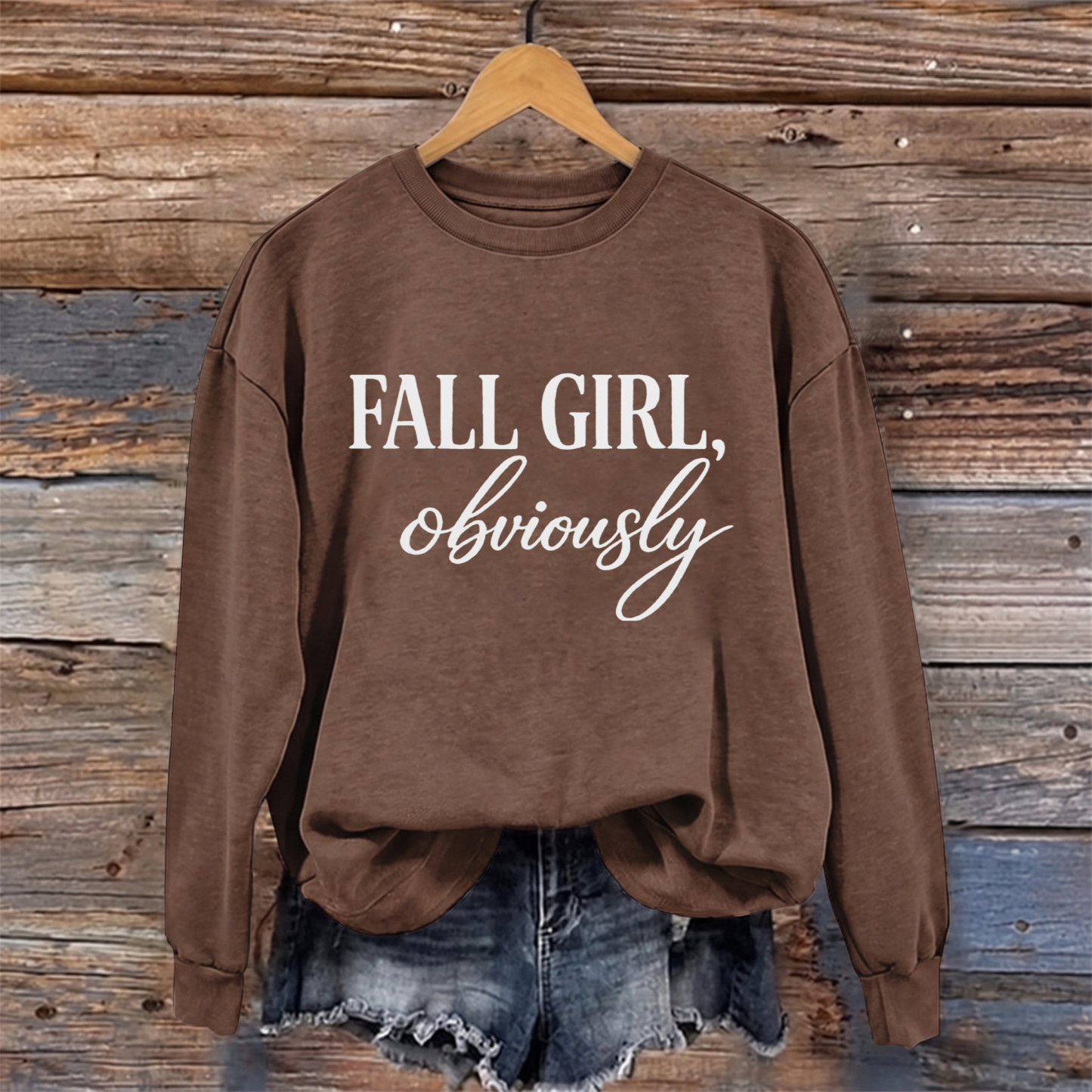 Fall Girl Obviously Sweatshirt