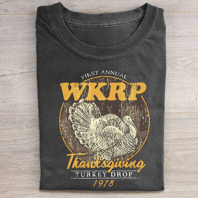 WKRP Thanksgiving Turkey Drop 1978 T-shirt