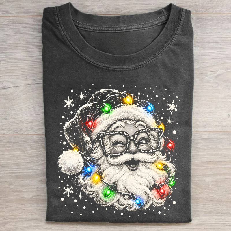 Retro Christmas Santa T-shirt
