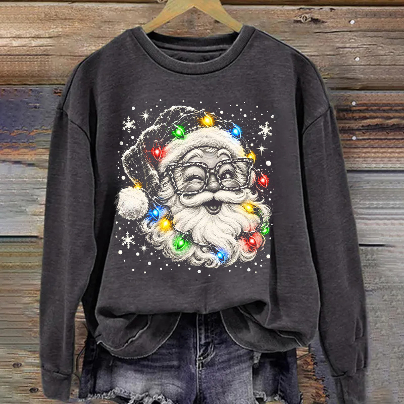 Retro Christmas Santa Sweatshirt