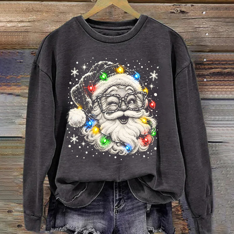 Retro Christmas Santa Sweatshirt