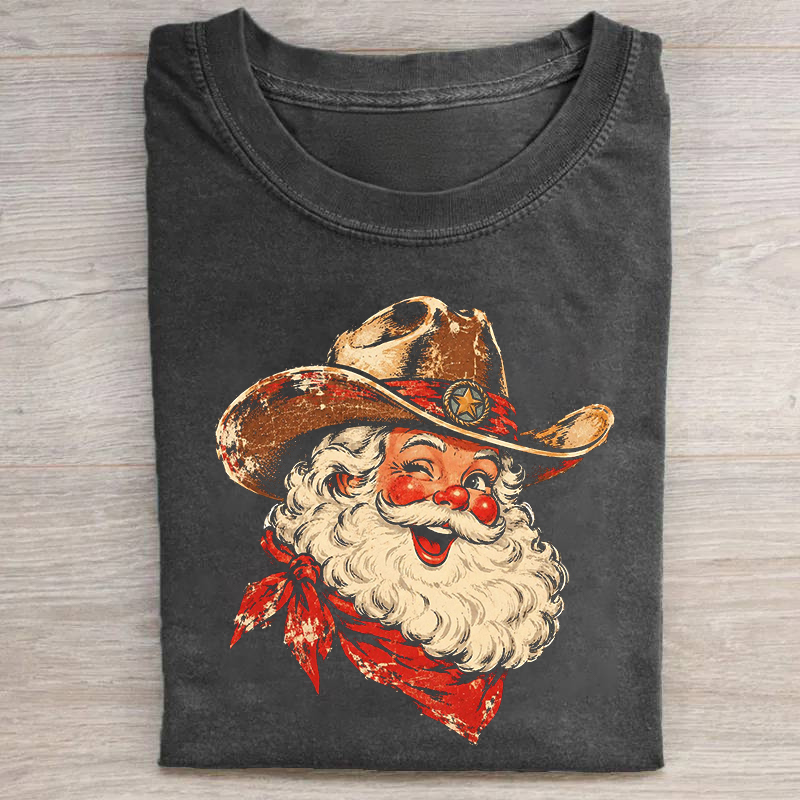 Cowboy Santa T-shirt