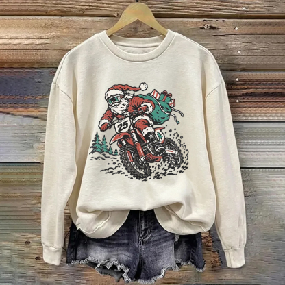 Christmas Dirt Bike Sweatshirt