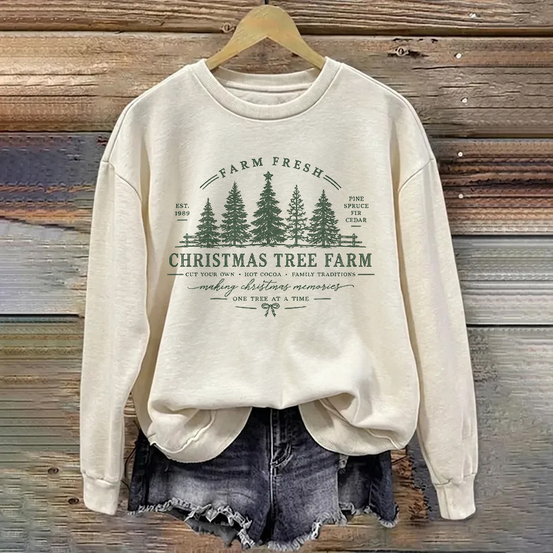 Farm Fresh Christmas Tree Sweatshirt