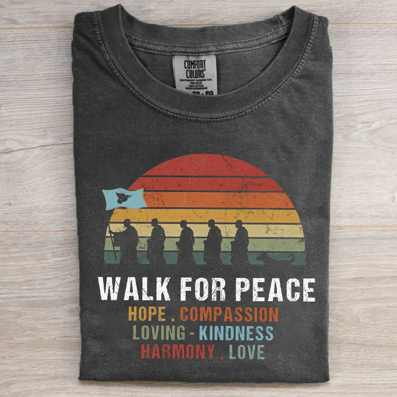 Walk For Peace Spiritual Zen T-shirt