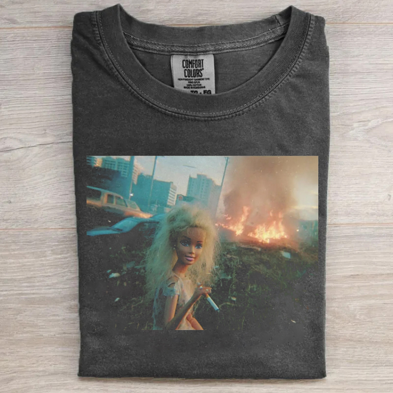 Funny Distressed Doll Meme T-shirt