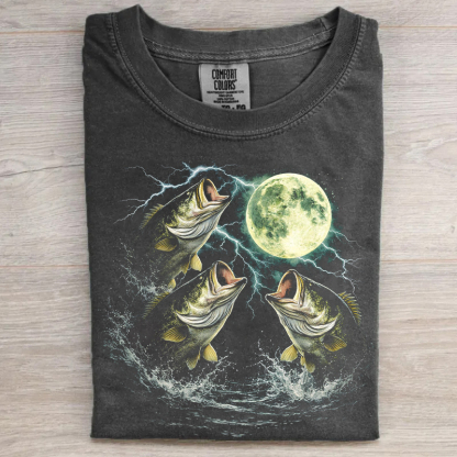 Bass Fish Moon T-shirt