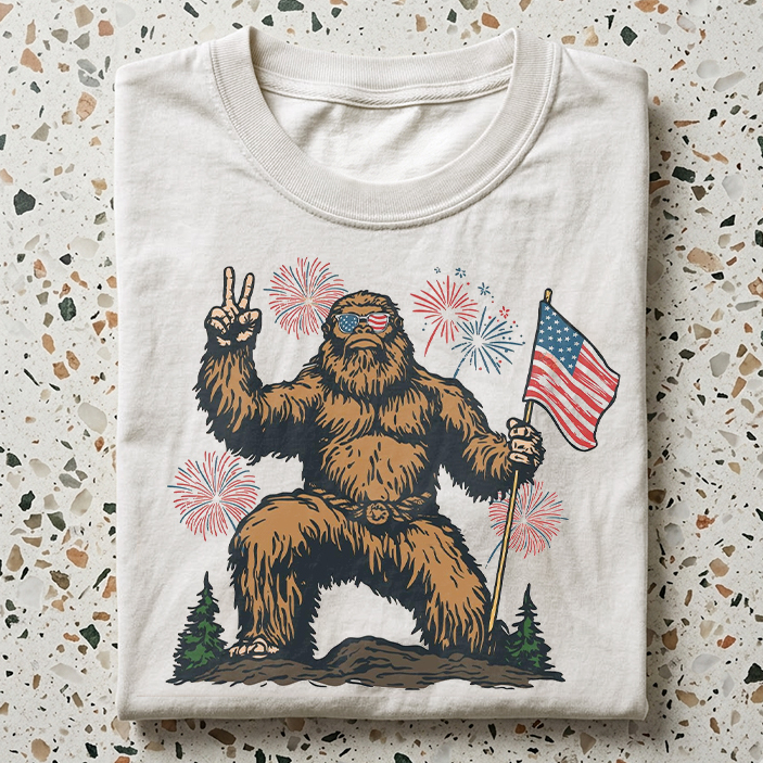 4th Of July Bigfoot 250th Anniversary T-shirt