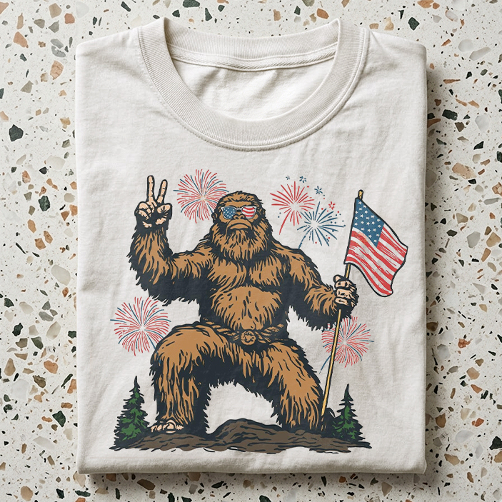 4th Of July Bigfoot 250th Anniversary T-shirt