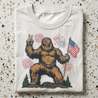 4th Of July Bigfoot 250th Anniversary T-shirt