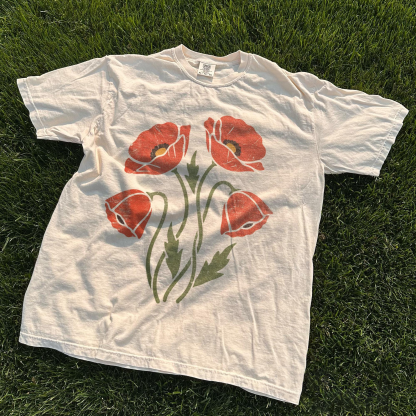 Poppy Flower T-shirt