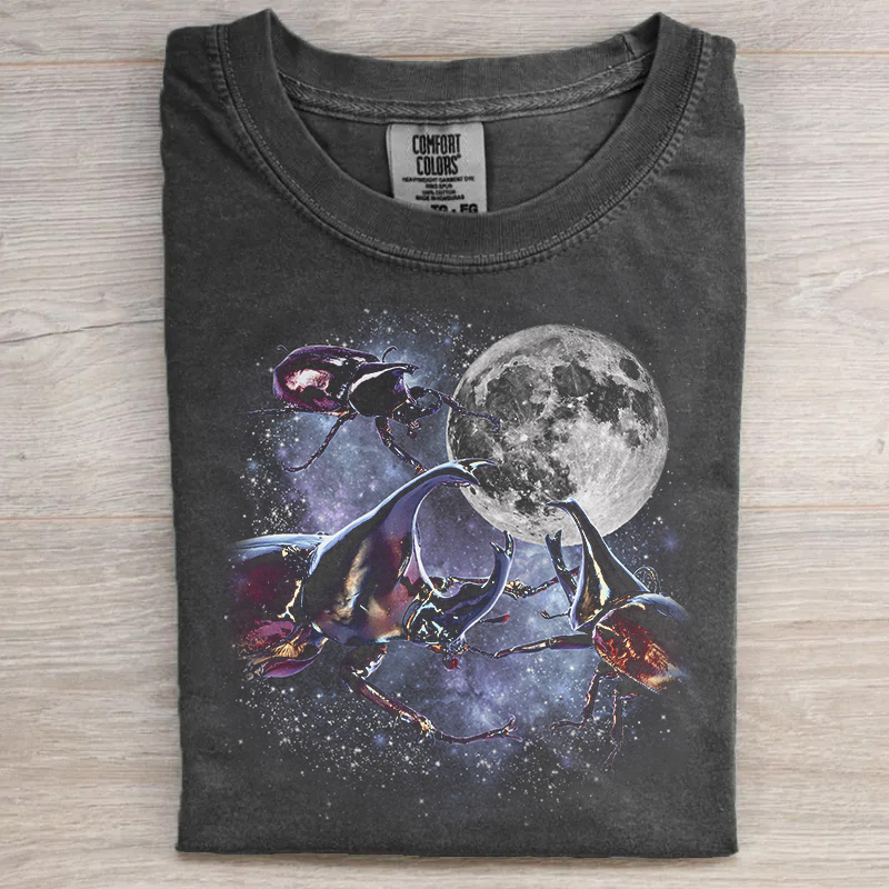 Funny Rhinoceros Moon T-shirt