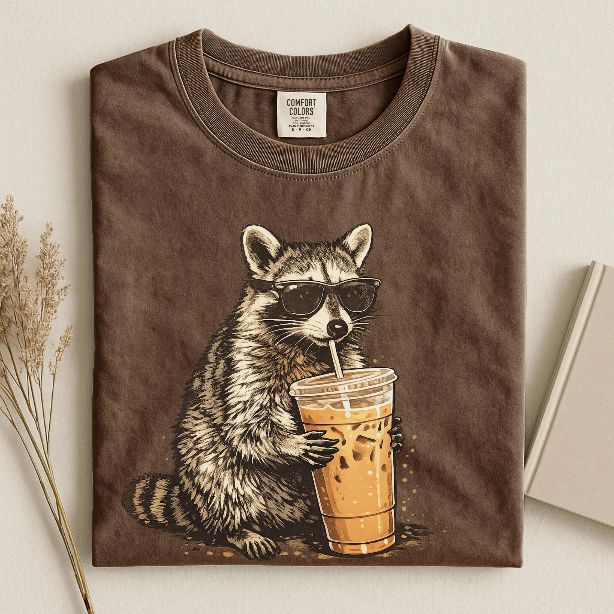 Raccoon Iced Coffee T-shirt