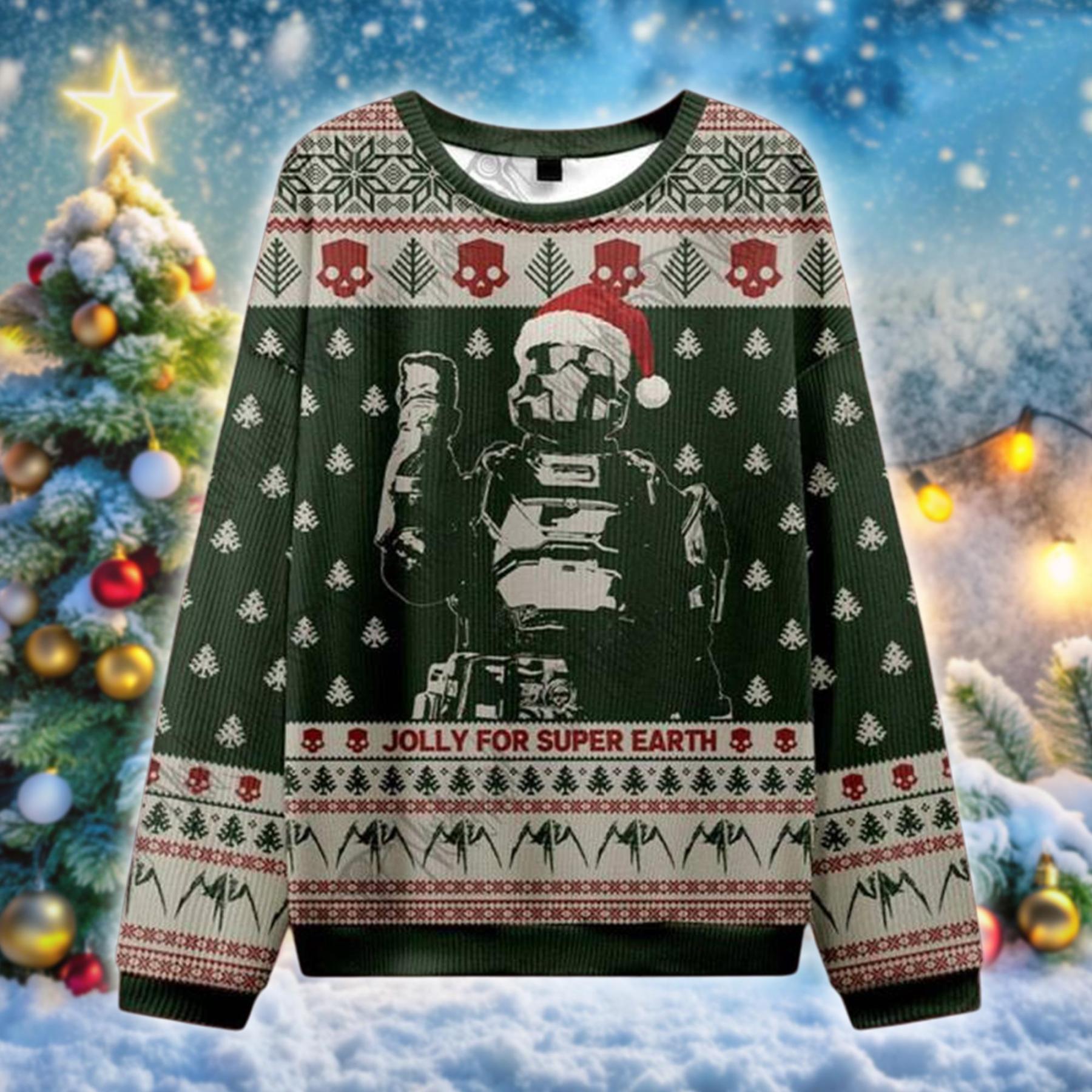 Helldivers Ugly Christmas Sweater