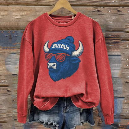 Buffalo Mascot Style Sweatshirt