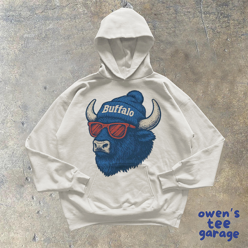Buffalo Mascot Style Hoodie