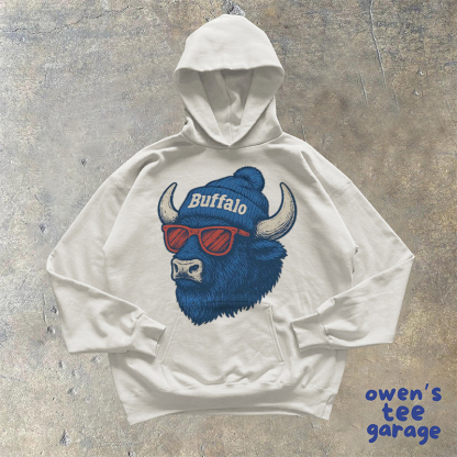 Buffalo Mascot Style Hoodie