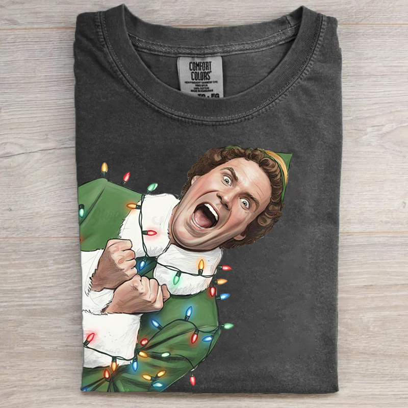 Retro Christmas Movie Character T-shirt