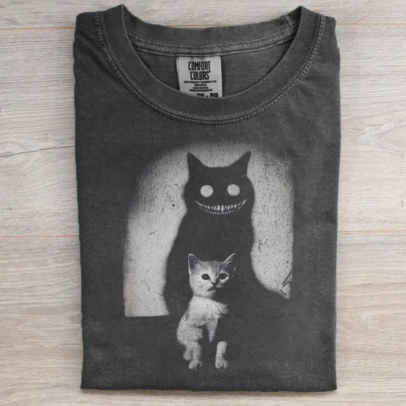 Creepy Cat Shadow T-shirt