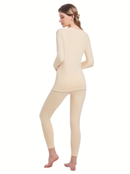 Women's Solid Slim Fit Thermal Baselayer