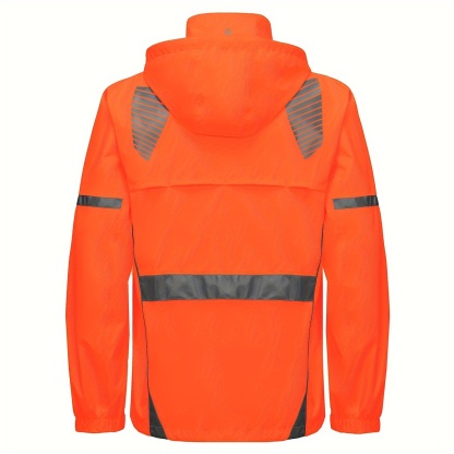  Reflective Men's Running Cycling Rain Jacket