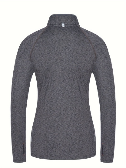Long Sleeve Quick Dry Women's Half-Zip Moisture Wicking T-Shirt
