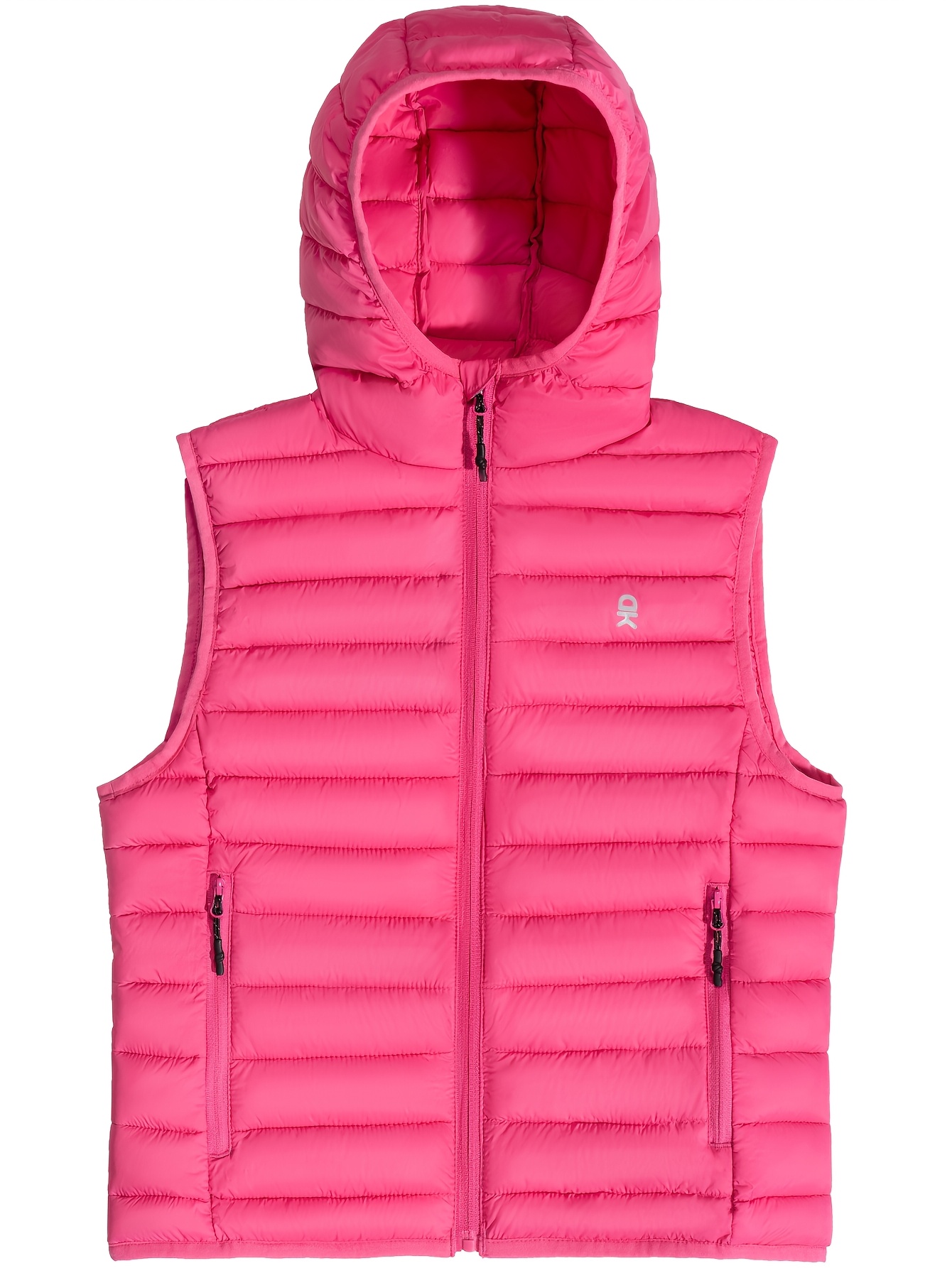  Packable Lightweight Faux- Hooded Vest